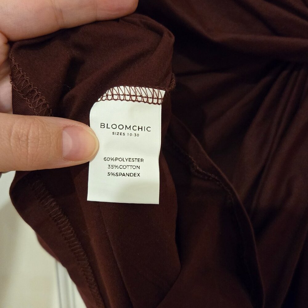NWT BloomChic burgundy tie-back top - Size 22/24 - Picture 6 of 7
